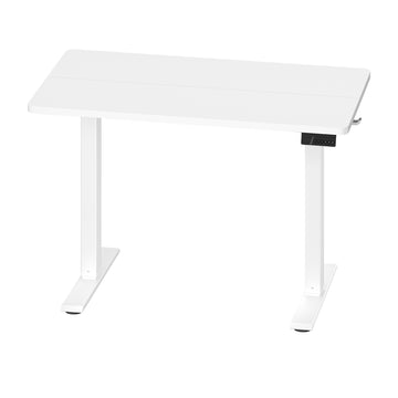 Elektrisch in hoogte verstelbaar bureau met geheugenfunctie en herinnering | Wit | 80x50x72-120 cm