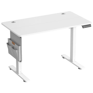 In hoogte verstelbaar bureau met geheugenfunctie | Wit | 100x60x72-120 cm