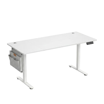 In hoogte verstelbaar bureau met geheugenfunctie | Wit | 160x70x72-120 cm