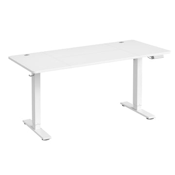 Elektrisch in hoogte verstelbaar bureau met USB-C-aansluiting | Wit | 140x80x72-120 cm