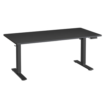 Elektrisch in hoogte verstelbaar bureau met USB-C-aansluiting | Zwart | 160x80x72-120 cm