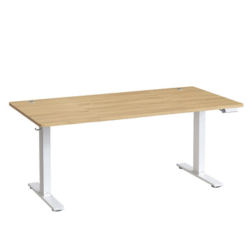 Elektrisch verstelbaar bureau met USB-C | Goud eiken | 160x80x72-120 cm