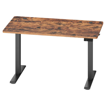 Elektrisch verstelbaar bureau met geheugenfunctie voor thuiskantoor | Bruin | 120x60x72-120 cm