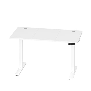 Elektrisch verstelbaar bureau met geheugenfunctie en 4 hoogtes | Wit | 120x60x72-120 cm