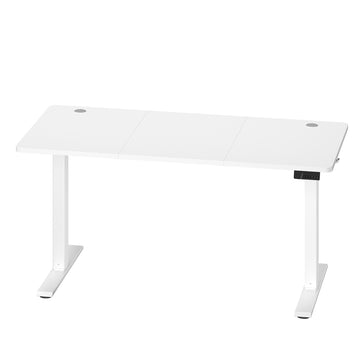 Elektrisch verstelbaar bureau met geheugenfunctie voor 4 hoogtes | Wit | 140x60x72-120 cm