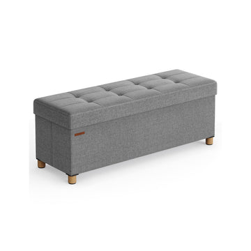 Opbergbank - hocker - linnenlook - 112 l - 38 x 110 x 40 cm