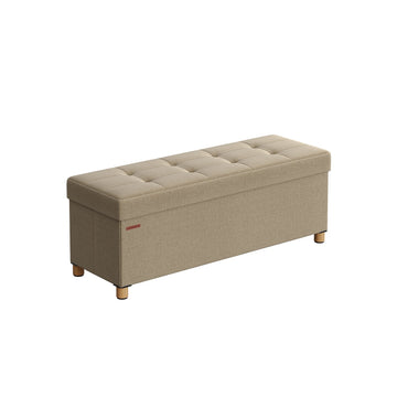 Opbergbank met opbergruimte, camelbruin MDF, 38 x 110 x 40 cm