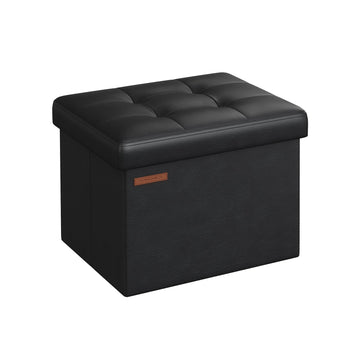 Opbergbank - opbergpoef - voetenbankje - multifunctioneel - 31 x 41 x 31 cm - PU/MDF/schuim