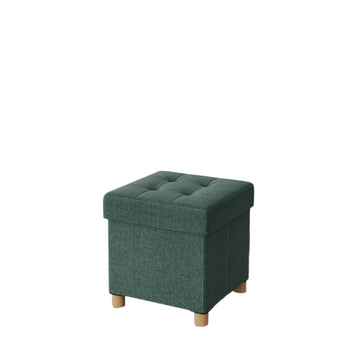 Opbergkruk, inklapbare zitbank, 37 l, 38,1 x 38,1 x 40,1 cm