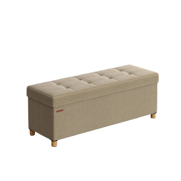 Opvouwbare opbergbank - zitkruk - voetenbank - 112 l - 38 x 110 x 40 cm
