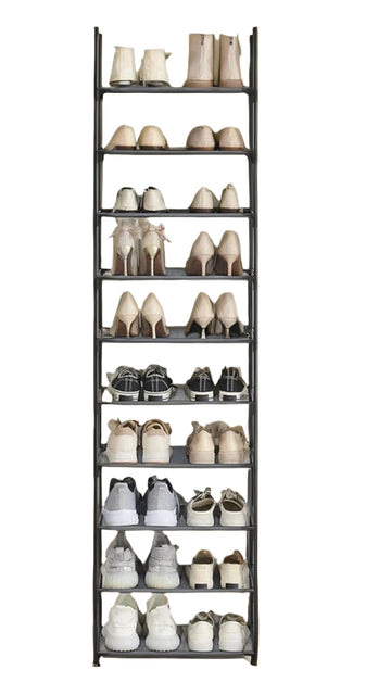 Schoenenrek 10 niveaus - Schoenenorganizer - 28 x 45 x 173 cm
