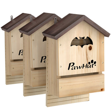 Fledermuizenkast 3-delige set | Kleur: Natuurlijk hout | Afmetingen: 11,5x21,5x34 cm