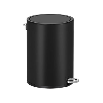 Cosmetica pedaalemmer 3 liter, zwart, uitneembare binnenemmer