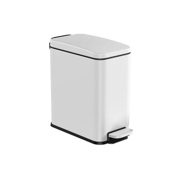 10L cosmetische afvalbak - staal - PP binnenemmer - 38,4 x 17 x 35 cm