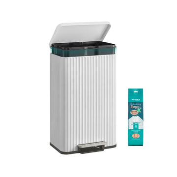 Pedaalemmer met softclose deksel 50 liter | Wolkenwit | 33,6x40,3x62,5 cm