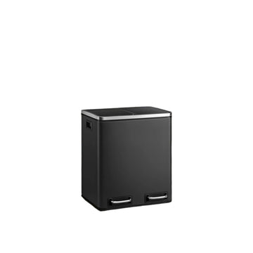 Afvalscheidingssysteem 2 x 15L - Prullenbak met pedaal - Hygiënisch - 41x36x47-73.5cm