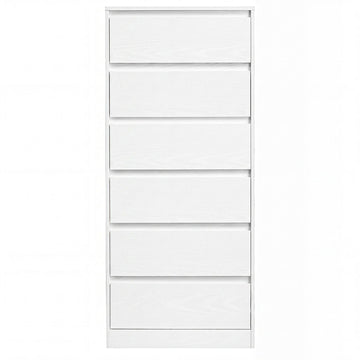 Ladekast met 6 laden | Wit | 48x30x111,2 cm