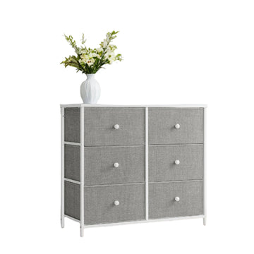 Ladekast met stoffen lades – opbergkast – lichtgewicht – 30 x 80 x 71 cm