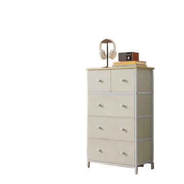 Bruine opbergkast - houtlook & staal - 30 x 56 x 93 cm