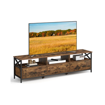 TV-meubel met lades | Vintagebruin-Zwart | 178x40x50 cm