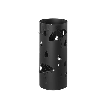 Paraplubak van staal - zwart - 17 x 41 cm - lichtgewicht - eenvoudige montage - 1,8 kg