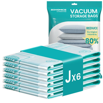 Vacuümzakken voor kleding en beddengoed 6 stuks | Transparant | 100x76 cm