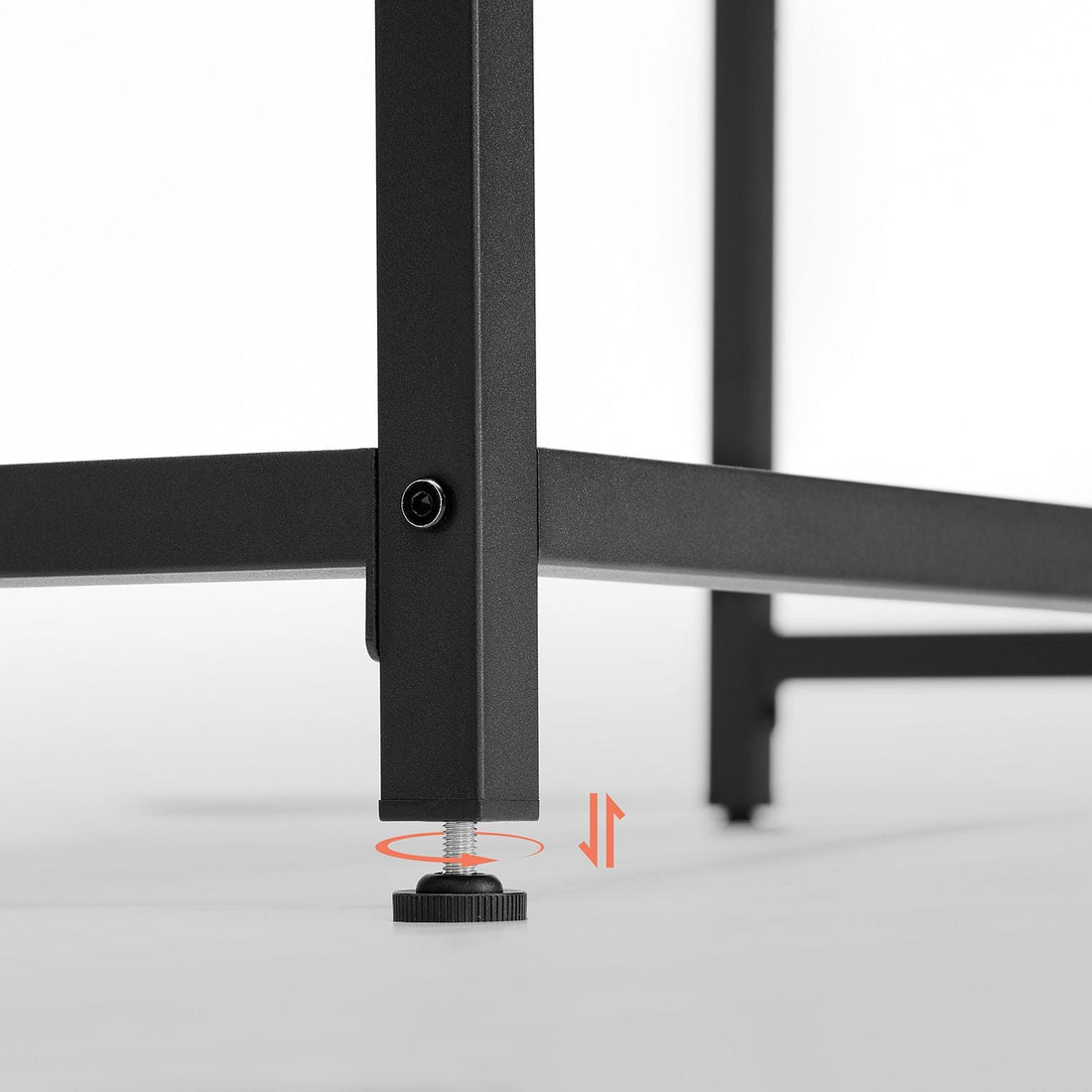 Schreibtisch Greige-Schwarz - Spanplatte und Stahl - einfach zu montieren - 50 x 80 x 76 cm