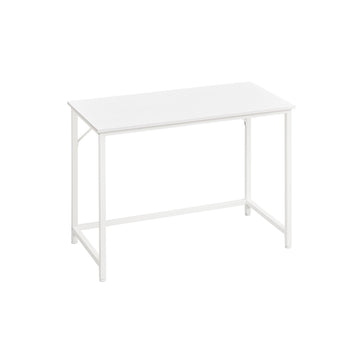 Wit bureau - schrijftafel van spaanplaat en staal - 50 x 100 x 76 cm