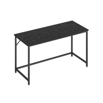 Groot bureau - werktafel - spaanplaat en staal - 60 x 140 x 76 cm - zwart - 50 kg