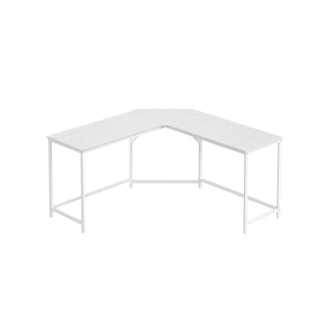 Modern computerbureau - werktafel - spaanplaat - stalen frame - 149 x 149 x 76 cm