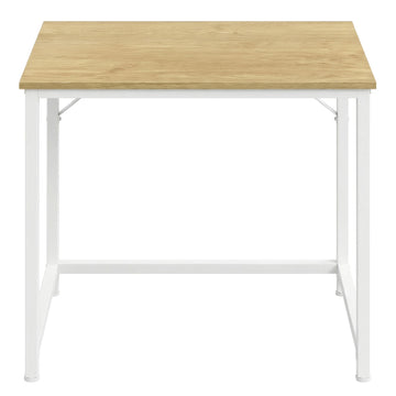Houten bureau 80 x 50 x 76 cm voor computer | Naturel-wit | 80x50x76 cm