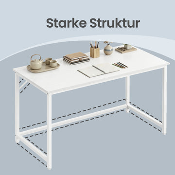 Kleine computertafel bureau | Wit | 120x60x76 cm