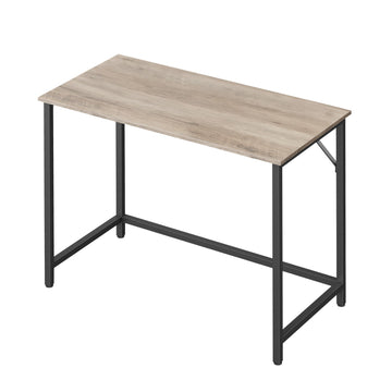 Thuiswerkbureau, stabiele computertafel, eenvoudig te monteren | Greige-Zwart | 100x50x75 cm