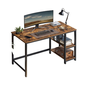 Vintage bureau - computertafel - stijlvol design - ijzeren frame - 60 x 120 x 75 cm