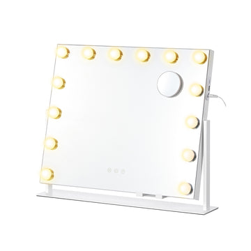 Schminkspiegel met verlichting en 14 LED-lampen | Matwit | 55x10x45 cm