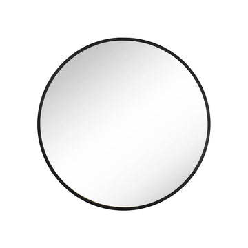 Ronde wandspiegel - decoratieve badkamerspiegel - aluminium - goud