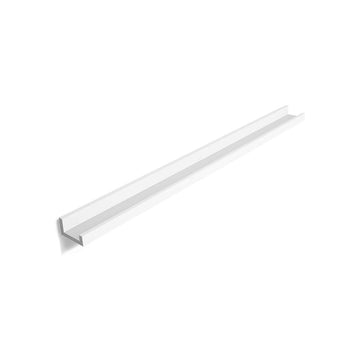 Zwevende fotoplank - veelzijdig - duurzaam - wit MDF - 110 x 10 x 5/2 cm