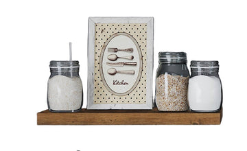 Rustieke zwevende wandplank - decoratieve plank - 80 x 20 x 3,8 cm