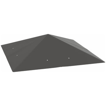 Vervangend dak paviljoen 3x3 m waterafstotend Oxford | Kleur: Grijs | Afmetingen: 298x298 cm