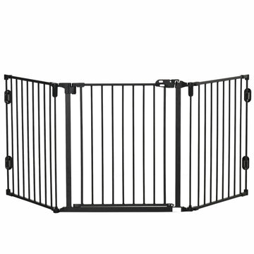 Hondenhek - Veiligheidshek voor honden | Kleur: Zwart | Afmetingen: 202.5x2x76 cm