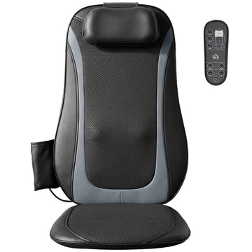 Shiatsu rugmassager met warmte en vibratie | Kleur: Zwart | Afmetingen: 45x105x10 cm