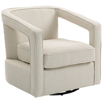 Bruine draaifauteuil met armleuningen | Kleur: Bruin | Afmetingen: 77x75x72 cm