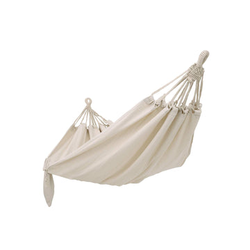 Hangmat voor meerdere personen - gebroken wit - schommelstoel - 210 x 150 cm - 300 cm lang