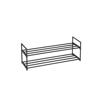 Schoenenrek - zwart metalen buizen - eenvoudig te monteren - 92 x 30 x 33 cm - max. 4 kg