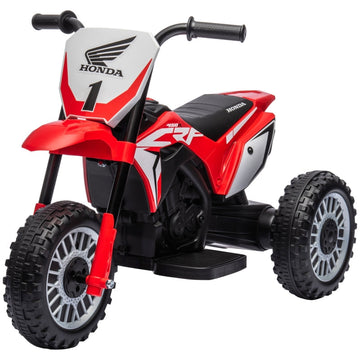 Honda elektrische kindermotor | Kleur: Rood-zwart | Afmetingen: 40,5x71x43,5 cm