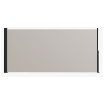Uitschuifbare zijluifel | Kleur: Lichtgrijs | Afmetingen: 300x12,5x140 cm