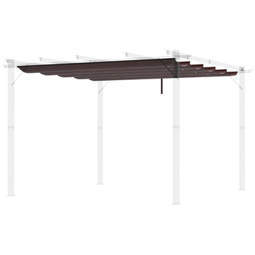 Vervangend dak voor 3 x 3 m paviljoen - Paviljoendak | Kleur: Bruin, Wit