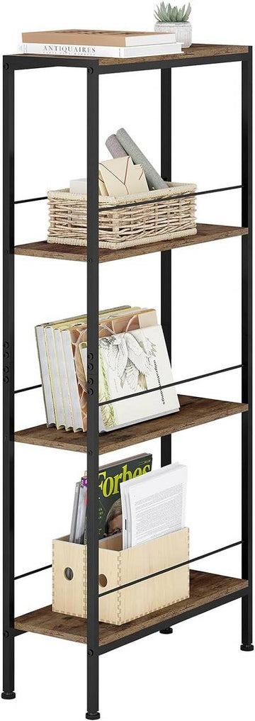 Nisrek met 4 niveaus | Vintagebruin en zwart | 50x20x110 cm