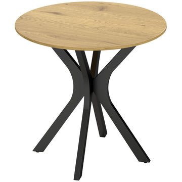 Ronde eettafel - Moderne keukentafel | Kleur: Natuurhout | Afmetingen: 78x78x75 cm
