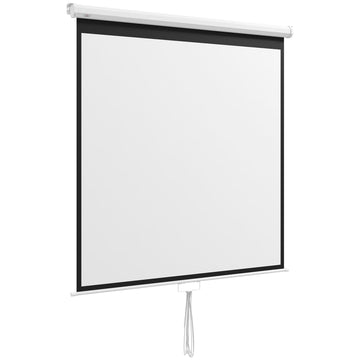 Projectiescherm 85 inch 4K HD 1:1 | Kleur: Wit | Afmetingen: 8x162.5x162 cm